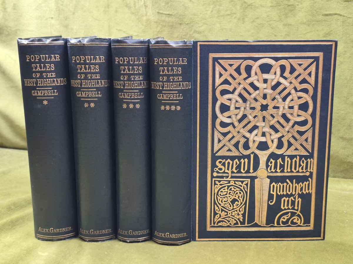 Popular Tales of the West Highlands 1890 Alexander Gardner Gaelic Complete Set0