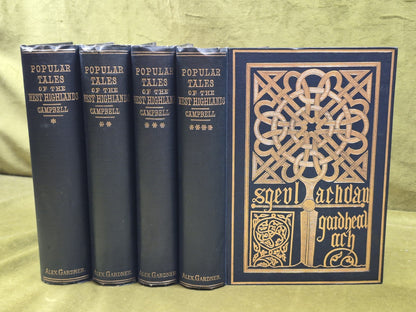 Popular Tales of the West Highlands 1890 Alexander Gardner Gaelic Complete Set0