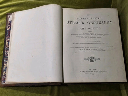 The Comprehensive Atlas And Geography of The World - Blackie & Son 18865
