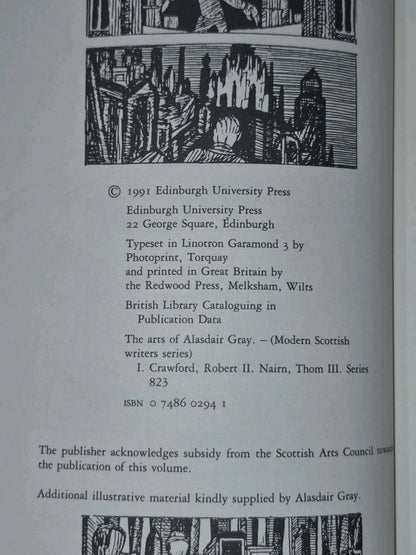 Robert Crawford The Arts of Alasdair Gray - 1st Edition 5