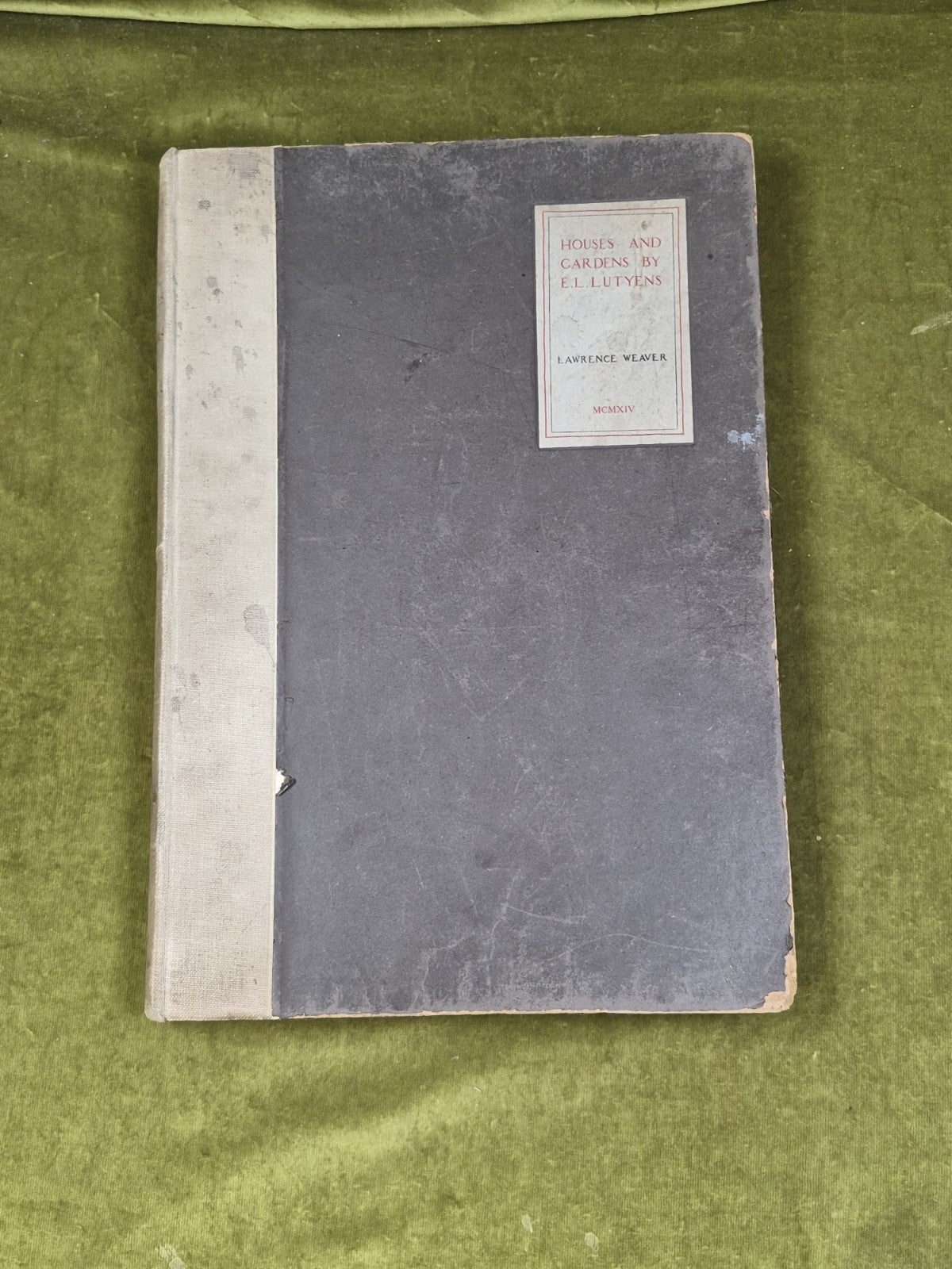 Houses and Gardens by E.L. Lutyens Weaver, Lawrence 1914 reprint Hardback1