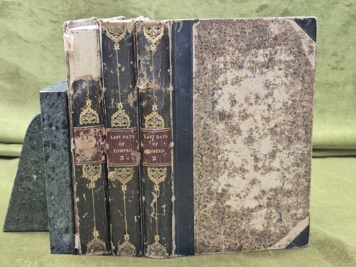 The Last Days Of Pompeii by Lord Lytton 3 volumes 1834 1st Edition0