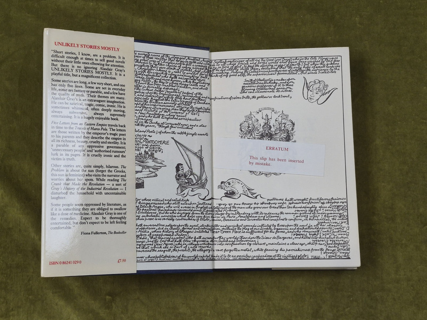 Unlikely Stories, Mostly - Alasdair Gray , Canongate 1983 1s HB DJ3