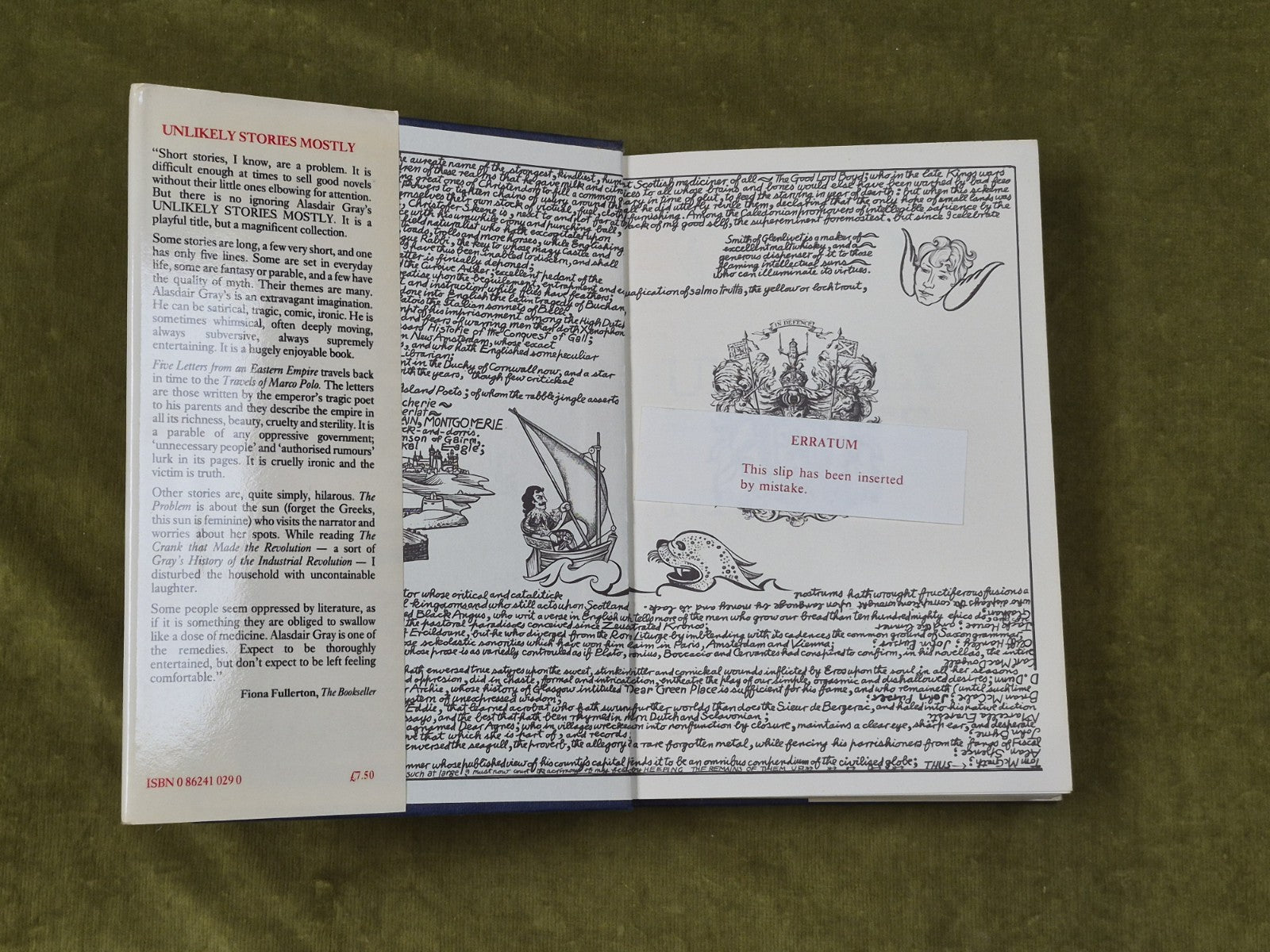 Unlikely Stories, Mostly - Alasdair Gray , Canongate 1983 1s HB DJ3