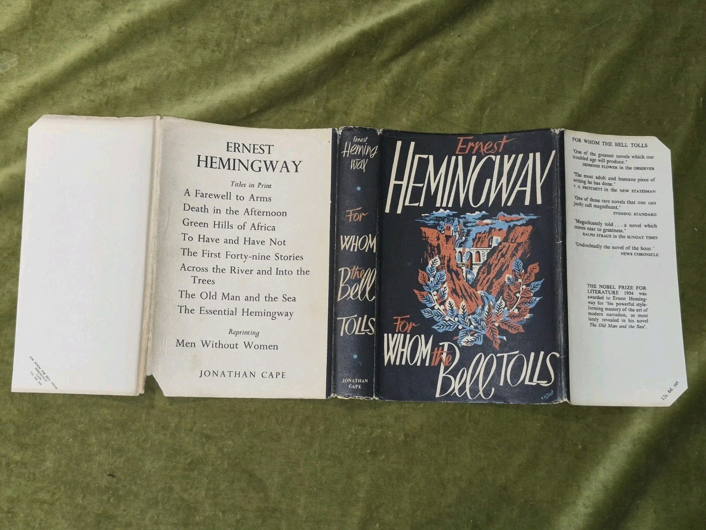 Ernest Hemingway For Whom The Bell Tolls First Edition 17th Imp Jonathathan Cape3