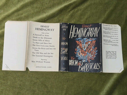 Ernest Hemingway For Whom The Bell Tolls First Edition 17th Imp Jonathathan Cape3