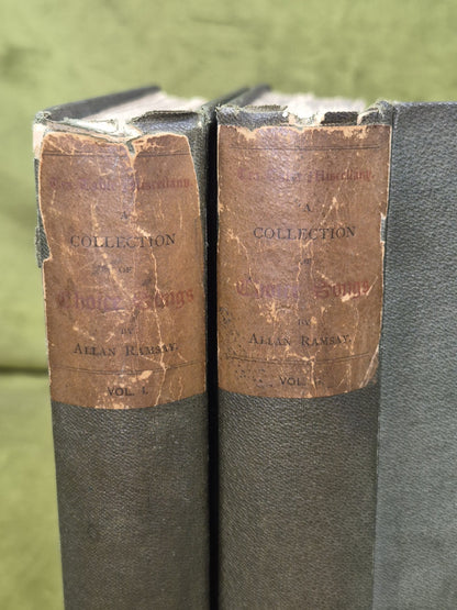 Allan Ramsay – The Tea-Table Miscellany Set (1871) Scots & English Songs 2 Vol.2