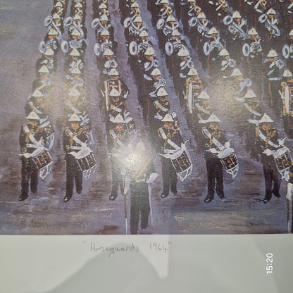 Horseguards 1964 By Terence Brind Limited Edition Print Signed. Parade Painting.7
