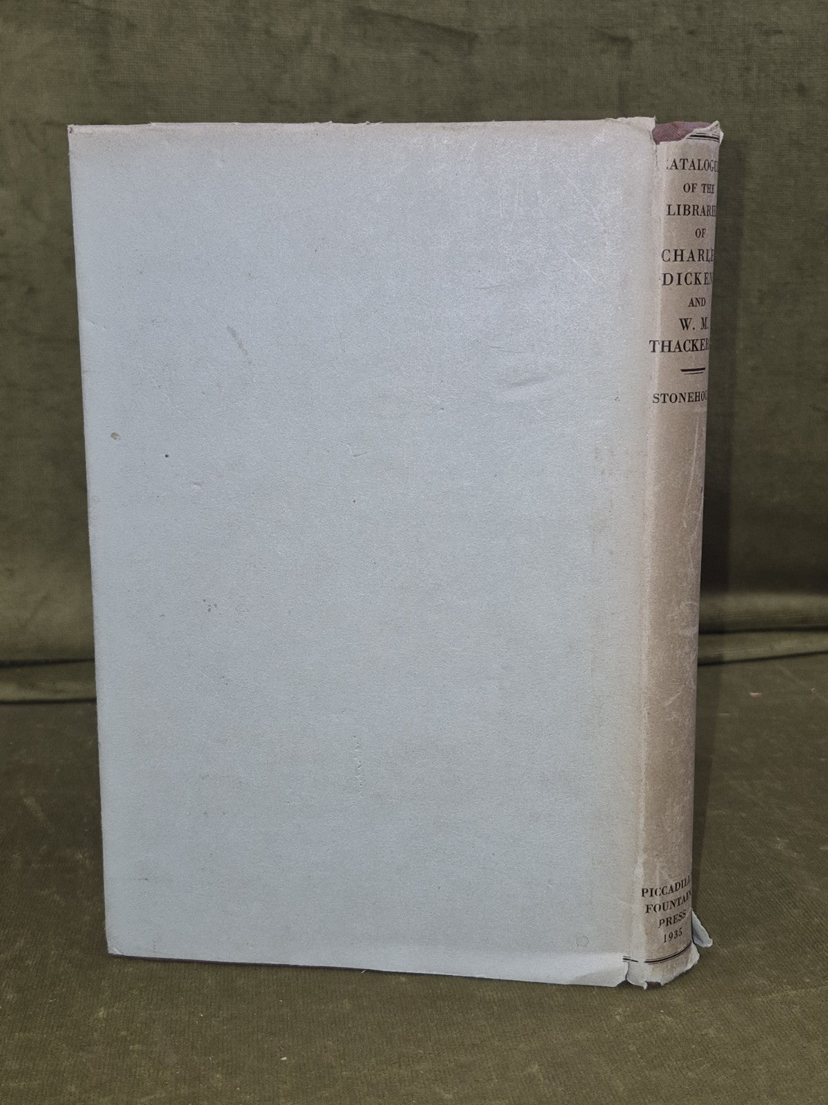 Catalogue of the Library of Charles Dickens Thackeray Piccadilly Press 19351