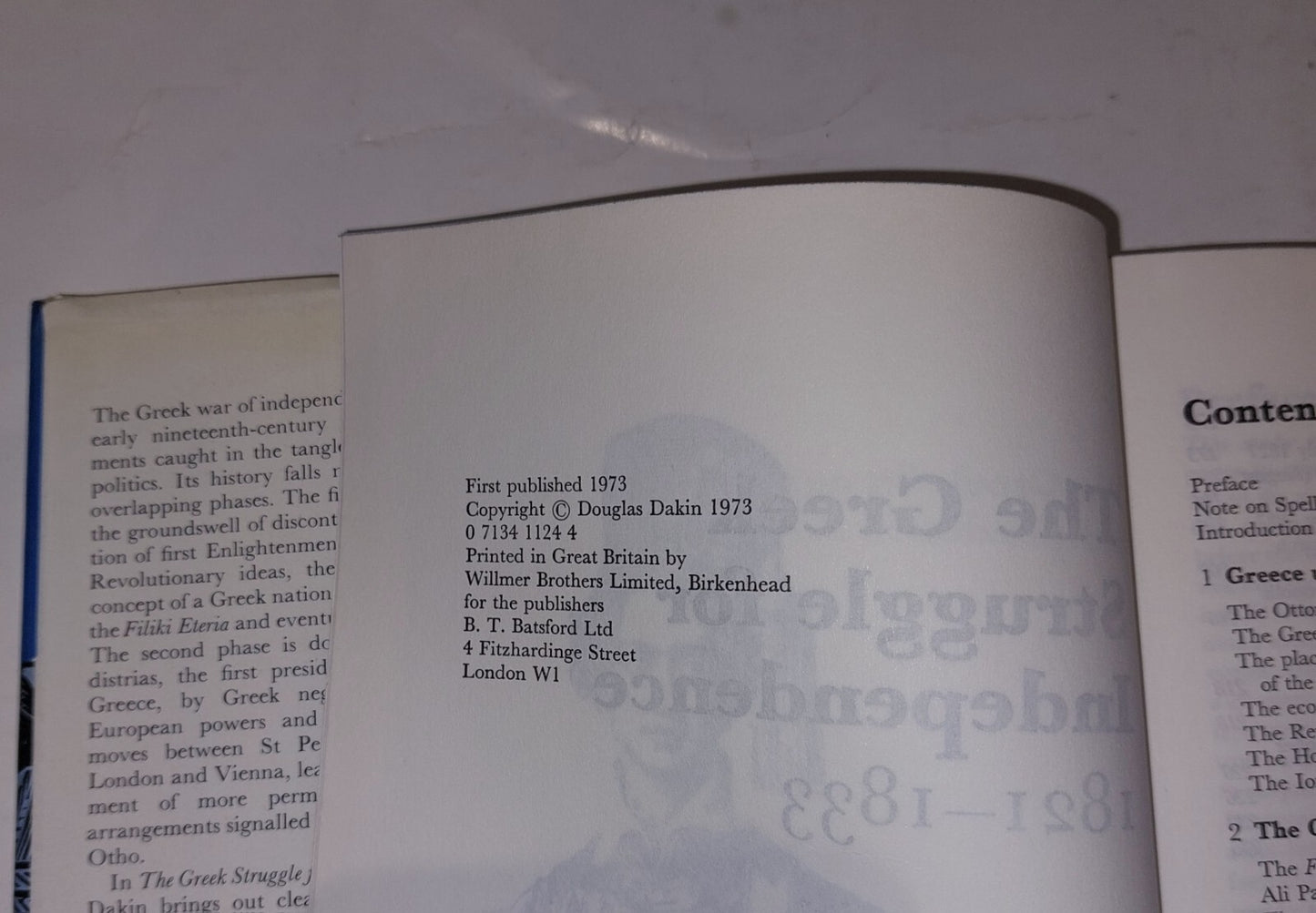 Greek Struggle for Independence, 1821-33 By Douglas Dakin Book8