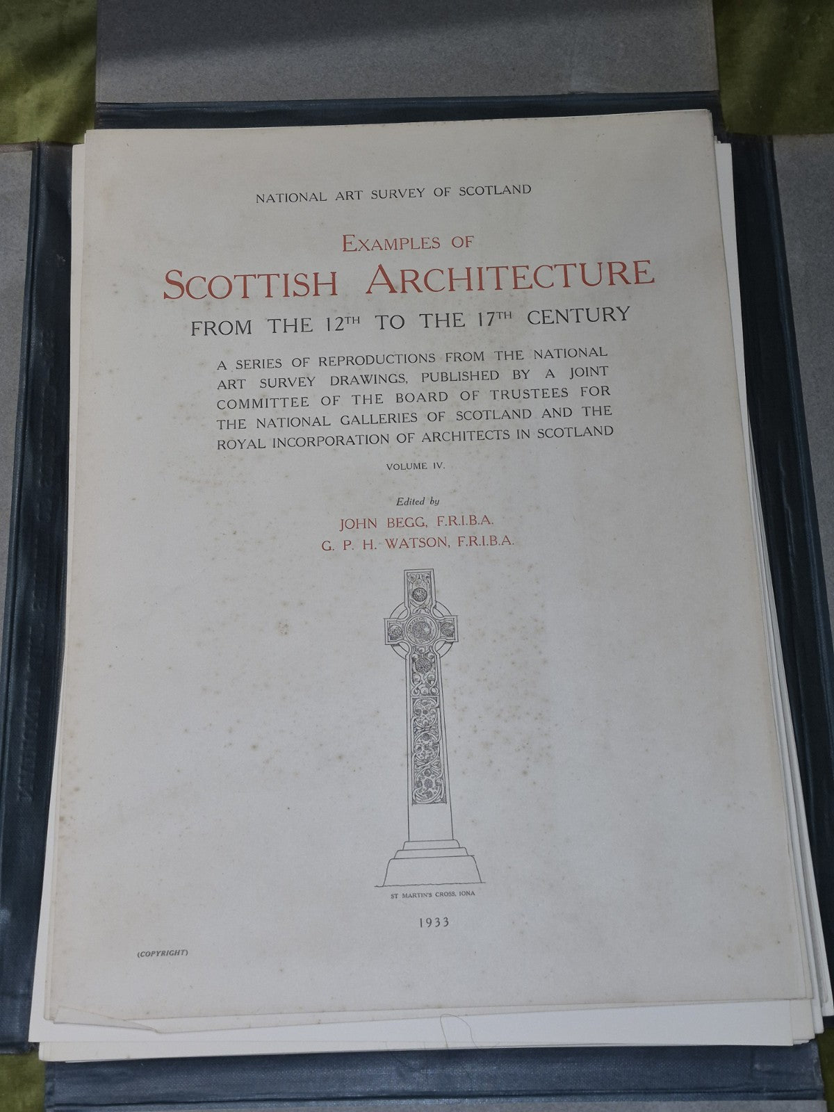 Examples Of Scottish Architecture From The 12th to 17th Century By Anderson 19216