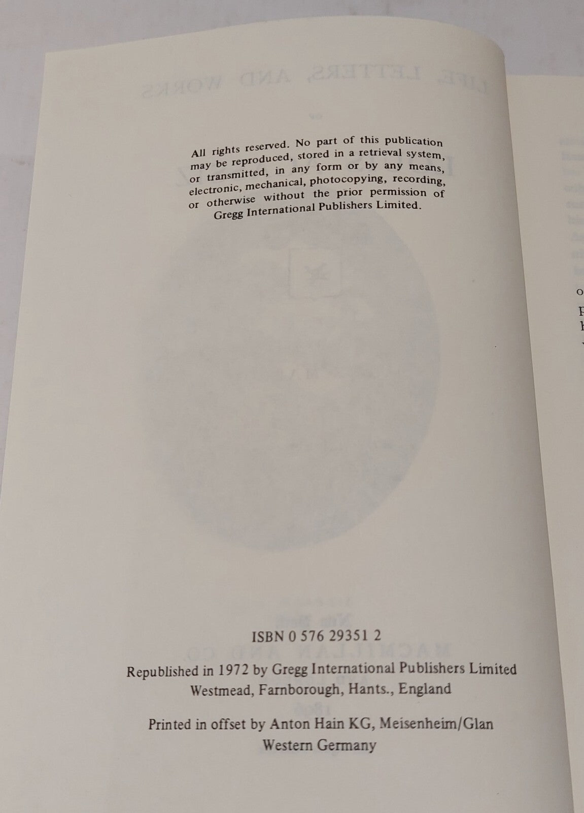 Life, Letters and Works of Louis Agassiz By Jules Marcou (1972) Book6