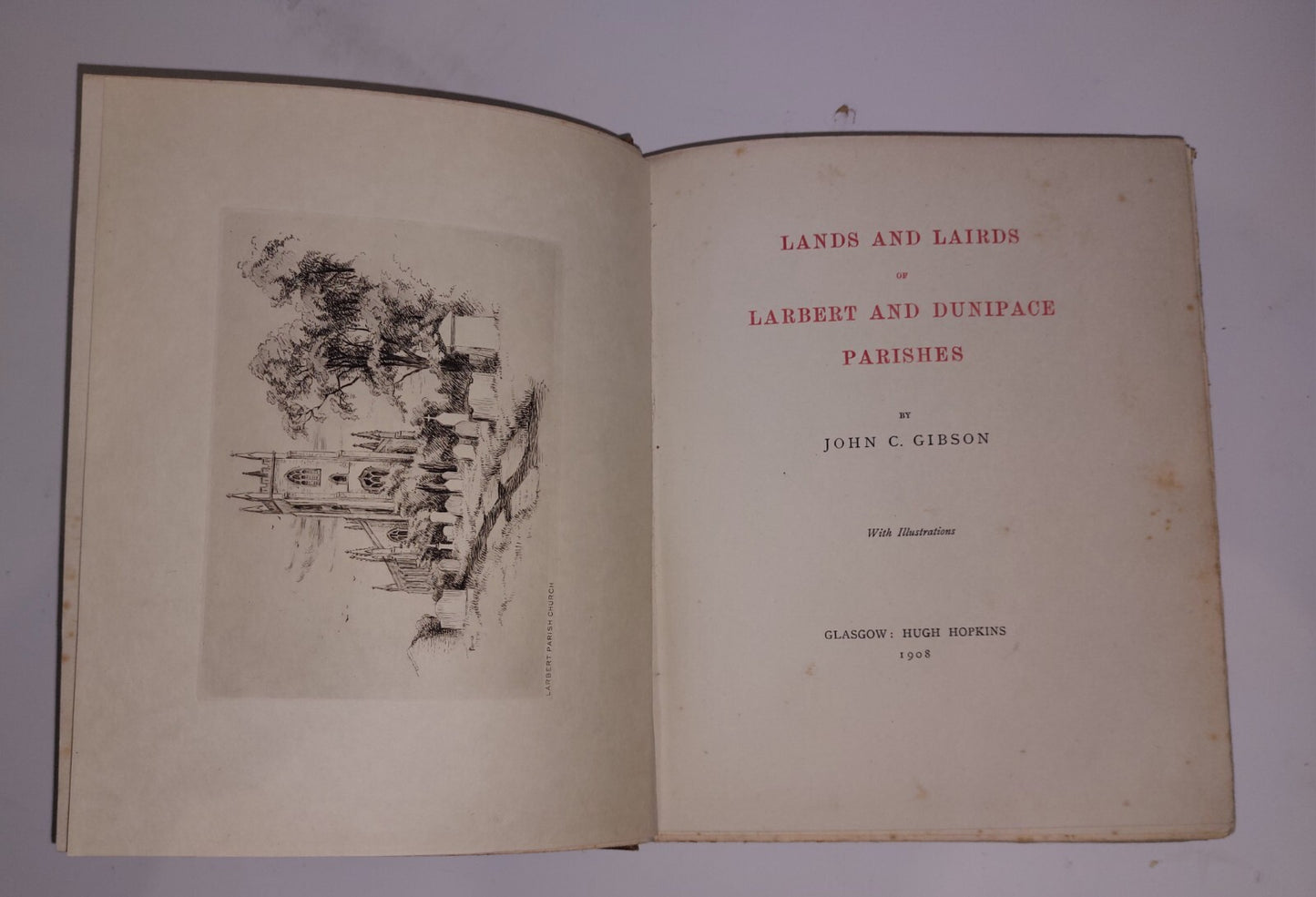 Lands and Lairds of Larbert and Dunipace Parishes. John C. Gibson 1908, 1st Edit5