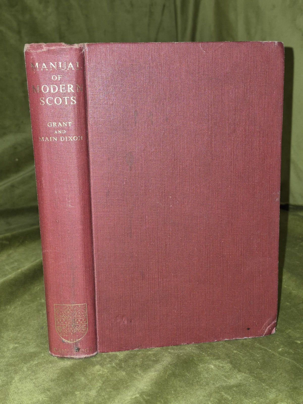 Manual of Modern Scots (1921) William Grant James Main Dixon Cambridge0
