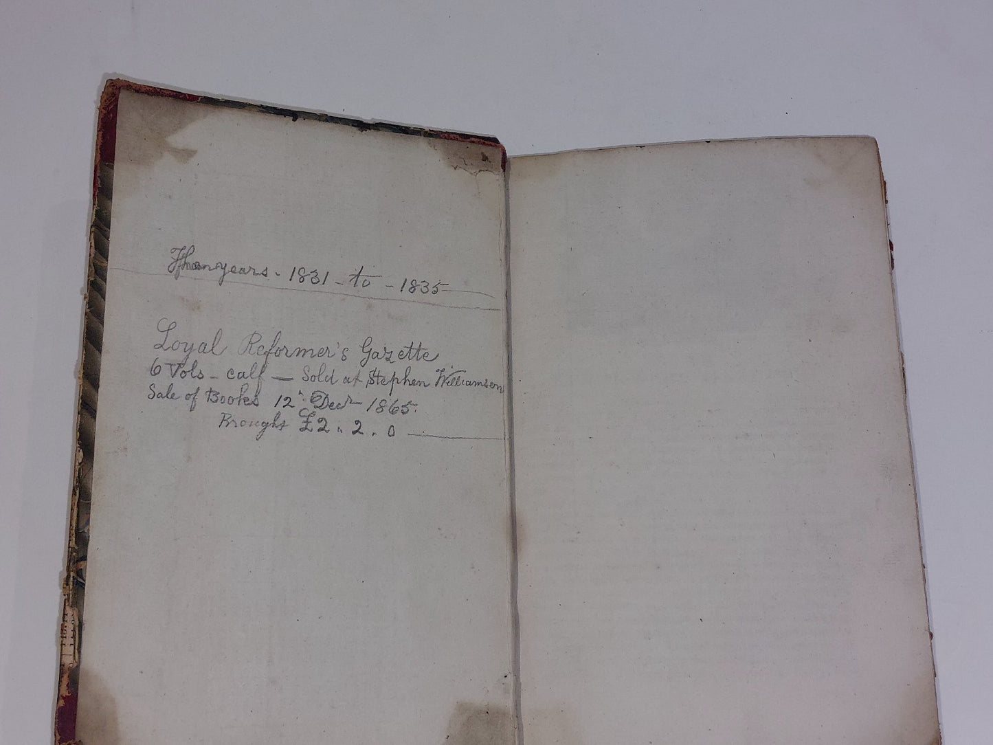 The Loyal Reformers' Gazette (1831) Vol. 1 Original Antique Book2