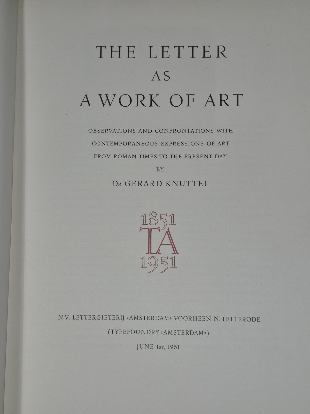 The Letter as a Work of Art 1951 Gerard Knuttel 3