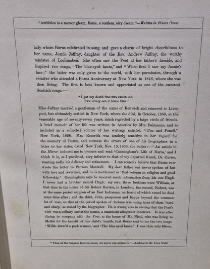 The Burns Calendar a Manual of Burnsiana (1874)7