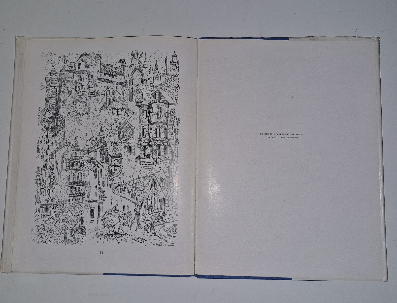 THE ENCHANTED CAPITAL OF SCOTLAND JESSIE M KING ILLUSTRATED  1945 1st Edition.18
