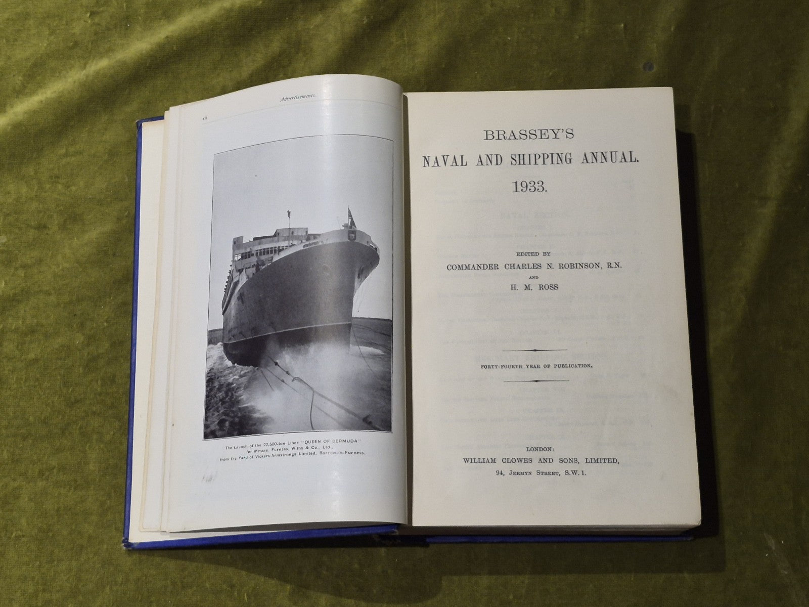 Brassey's Naval and Shipping Annual 1933 - Robinson, Ross6