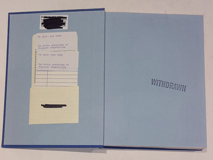 The Ardis Anthology Of Russian Romanticism (1984) Christine Rydel2