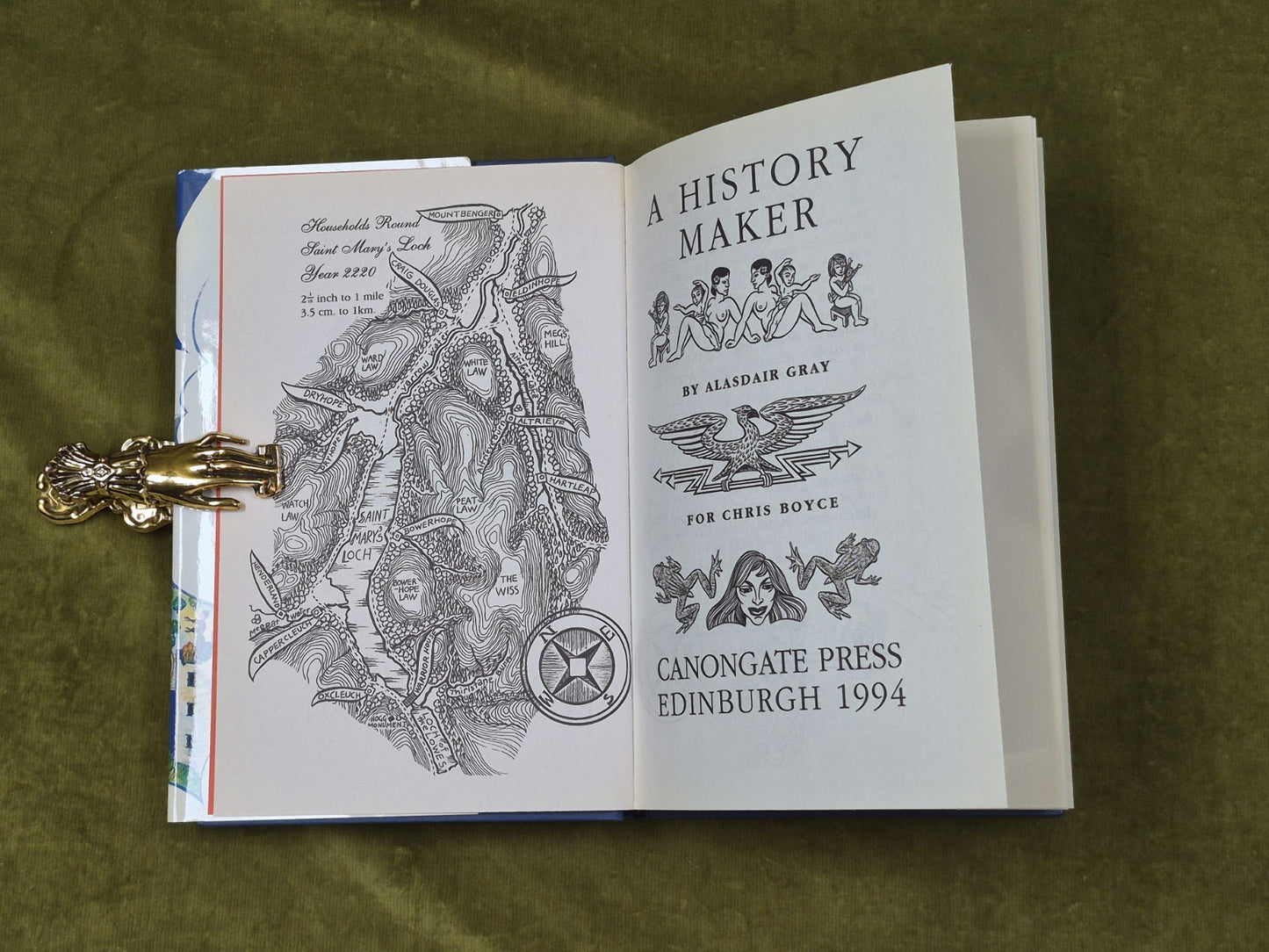 A History Maker - Alasdair Gray , Canongate 1994 1st HB DJ3