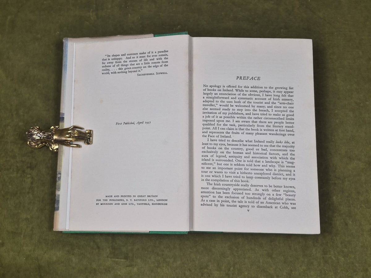 The Face of Ireland by Michael Floyd - 1936 B T Batsford 1st HB DJ5