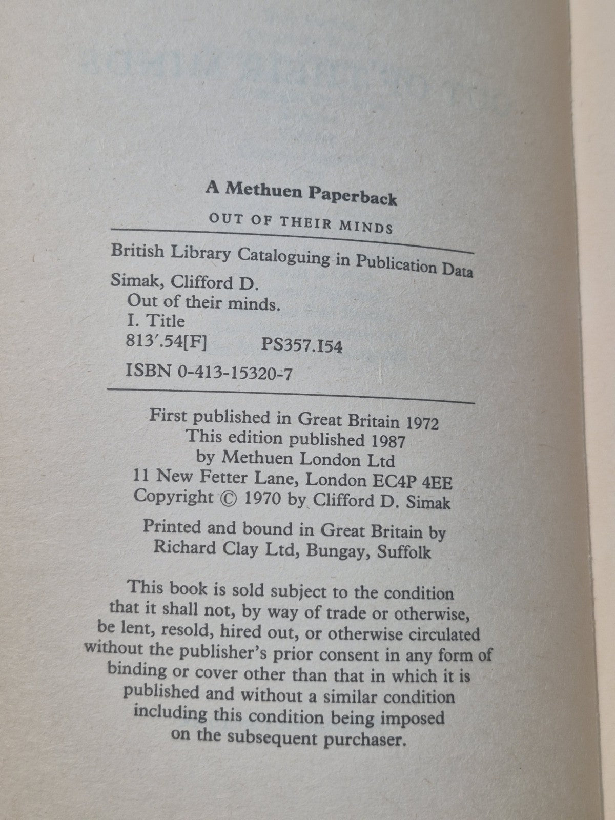 Clifford Simak Job Lot City Shakespeare's Planet So Bright the Vision Off-Planet5