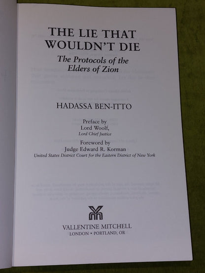 THE LIE THAT WOULDN'T DIE Hadassa BenItto (2005)4