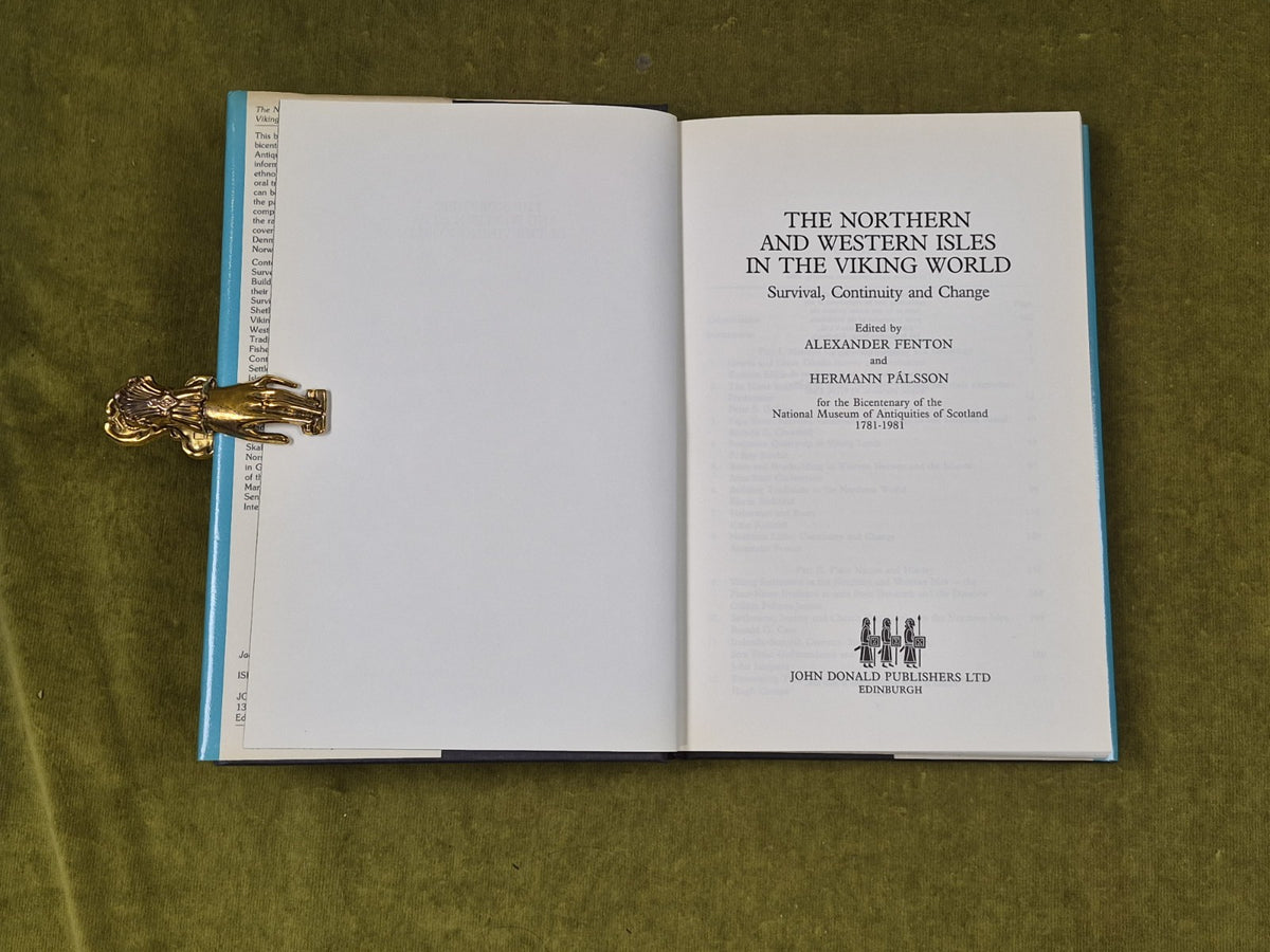 The Northern and Western Isles in the Viking World ed. A Fenton & H Palsson 19843