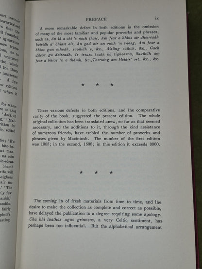 Nicolson's Gaelic Proverbs Malcolm Macinnes 1951 Caledonian Press5