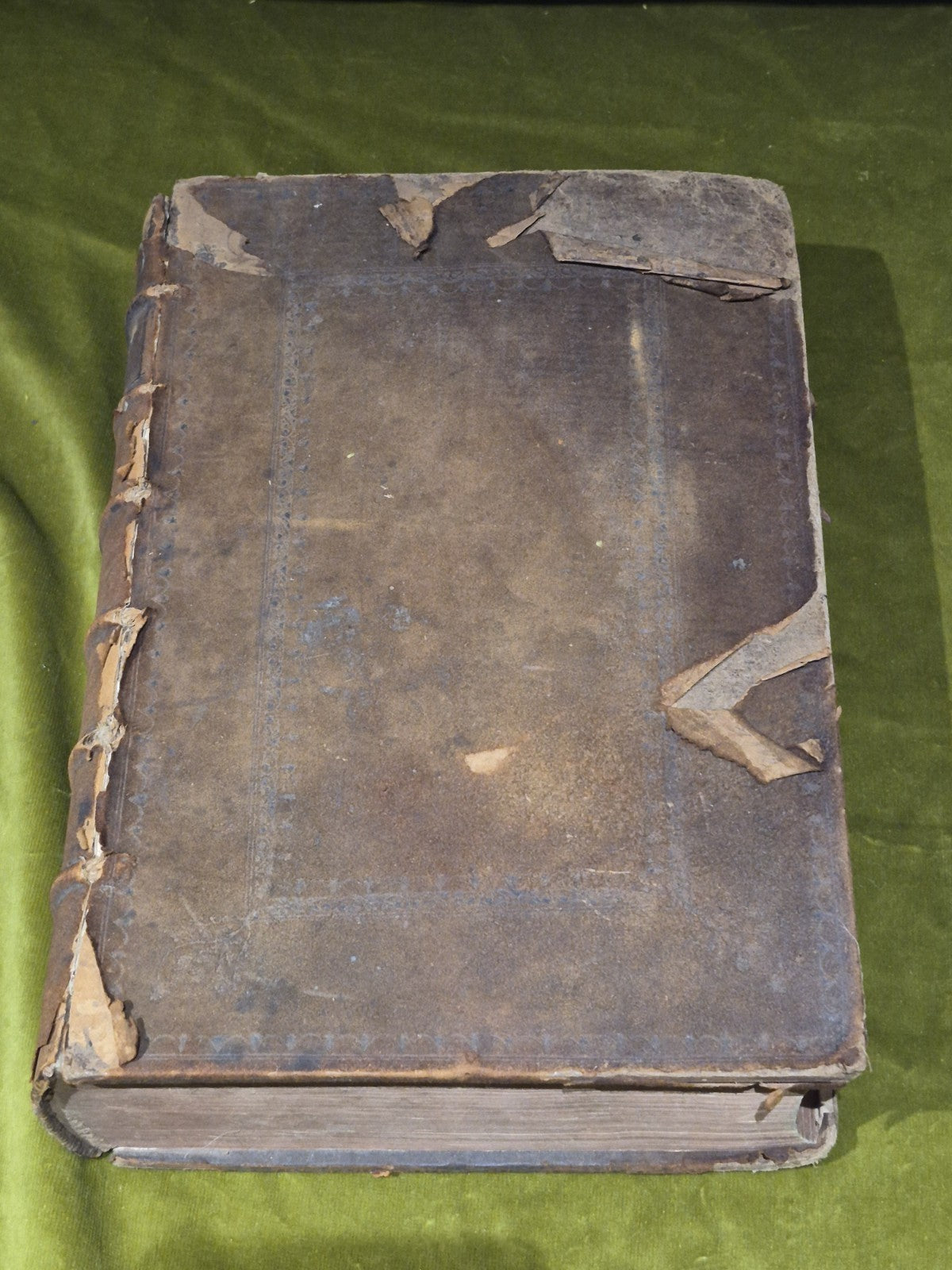 1637 Greek-Roman Lexicon - In Quo Ex Primitivorum - Ioannis Scapulae - Leather2