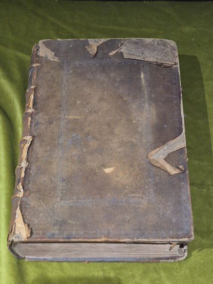 1637 Greek-Roman Lexicon - In Quo Ex Primitivorum - Ioannis Scapulae - Leather2