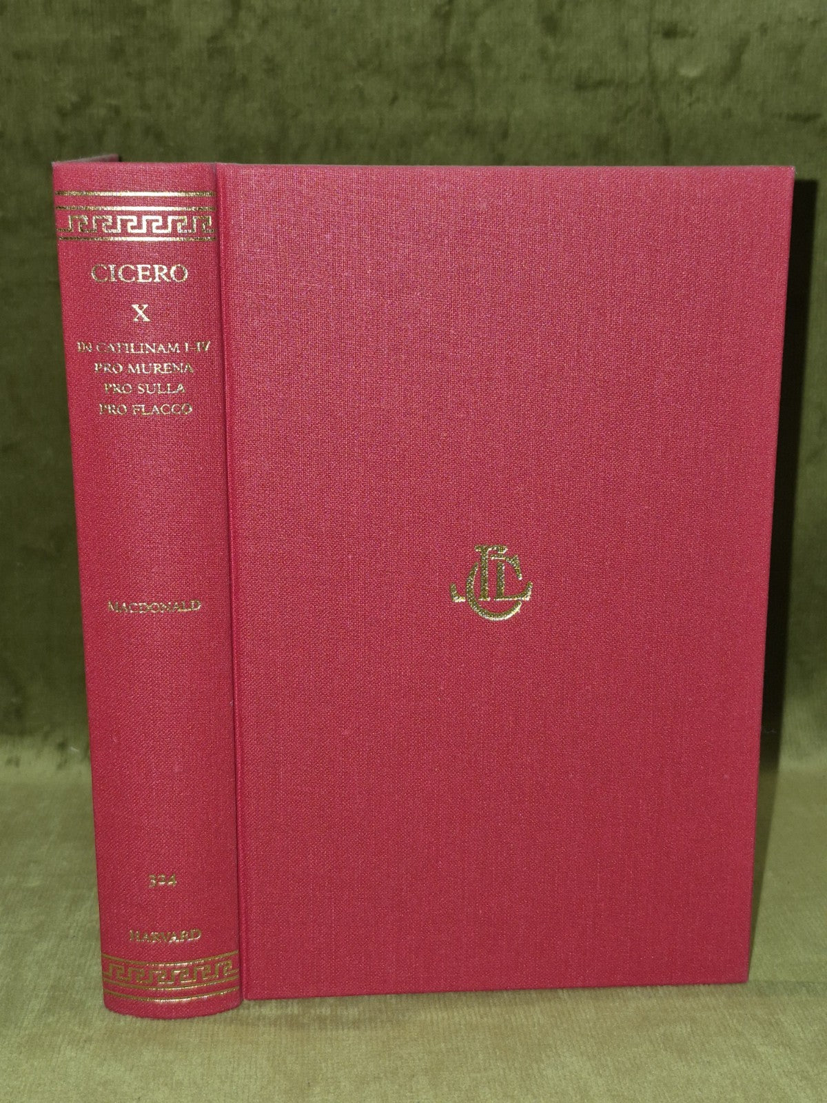 Cicero In Catilinam Murena, Sulla I-IV Trans. Macdonald (1996) Loeb Classical4