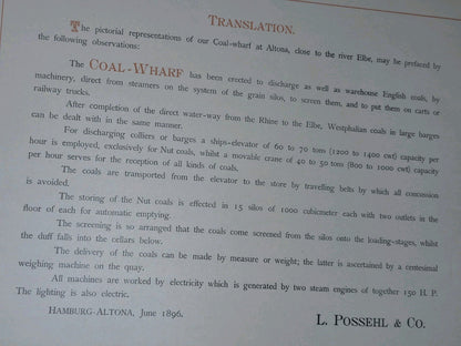 Possehl's Kohlenhof Hamburg Altona 1896 Industrial History Coal Mining4