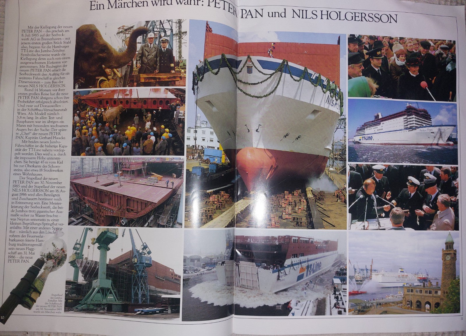 TT-Line Logbuch Sales Brochure 1980s Including Fleet Diagrams8