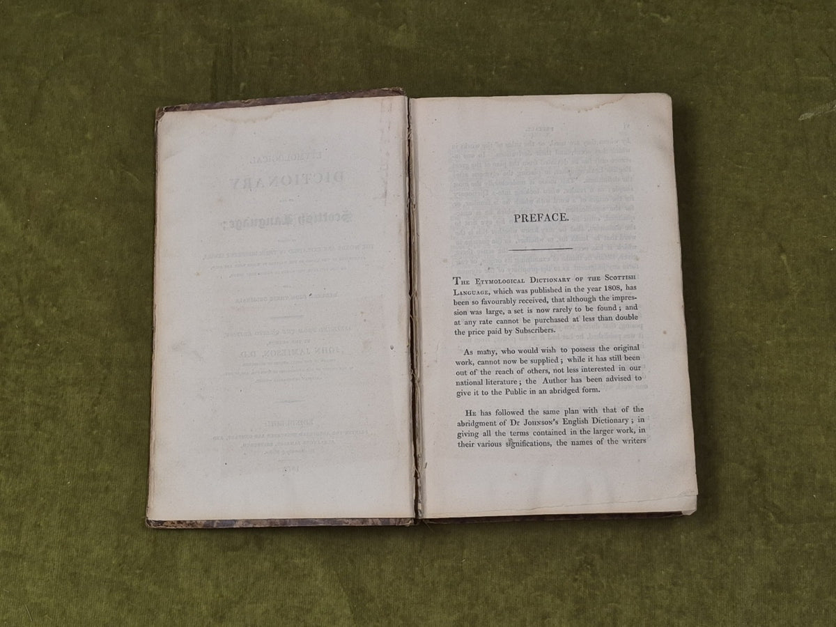 An Etymological Dictionary of the Scottish Language John Jamieson 1818 Constable5