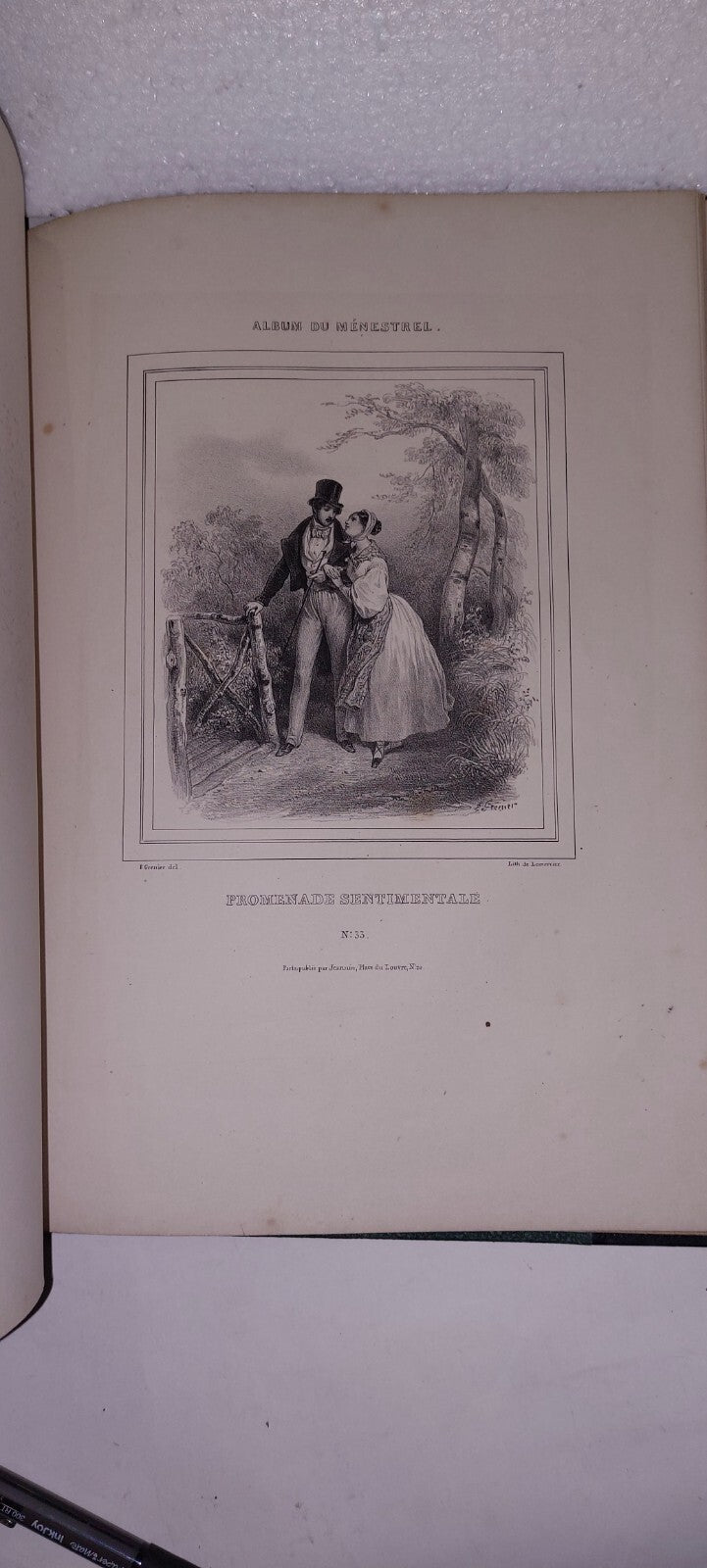 ALBUM DU MENESTREL Circs 1860 - 1880 Lithograph Plates 14
