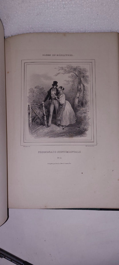 ALBUM DU MENESTREL Circs 1860 - 1880 Lithograph Plates 14
