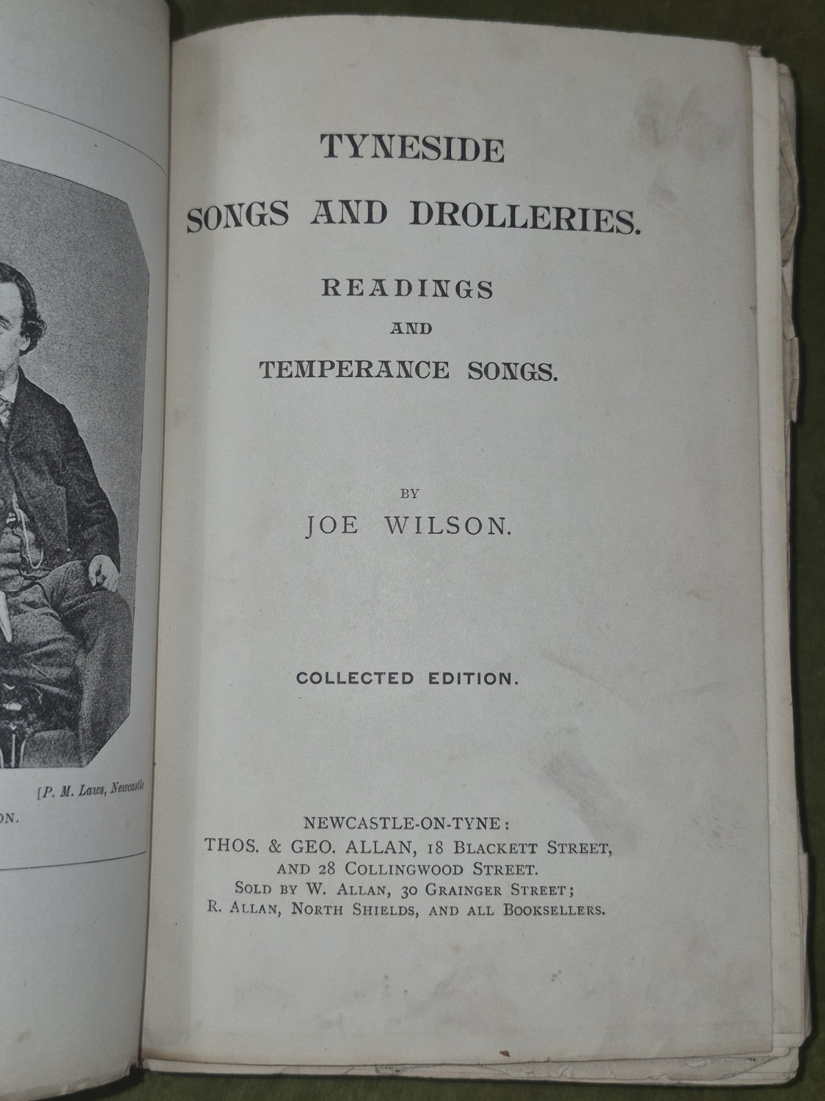 Tyneside Songs of Drolleries Readings and Temperance Songs Joe Wilson 7