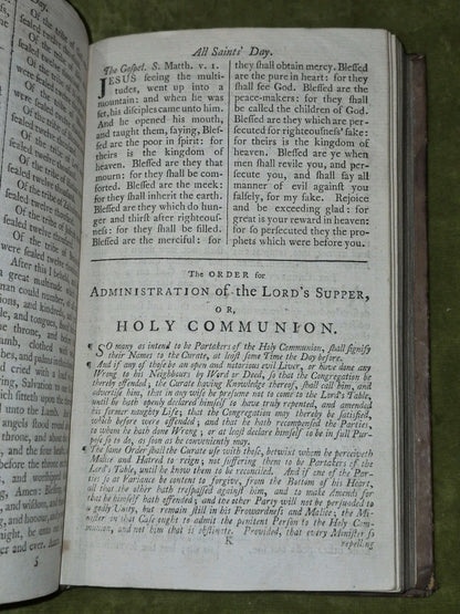 The Book of Common Prayer Sacraments Psalter Charles Eyre William Strahan 17739