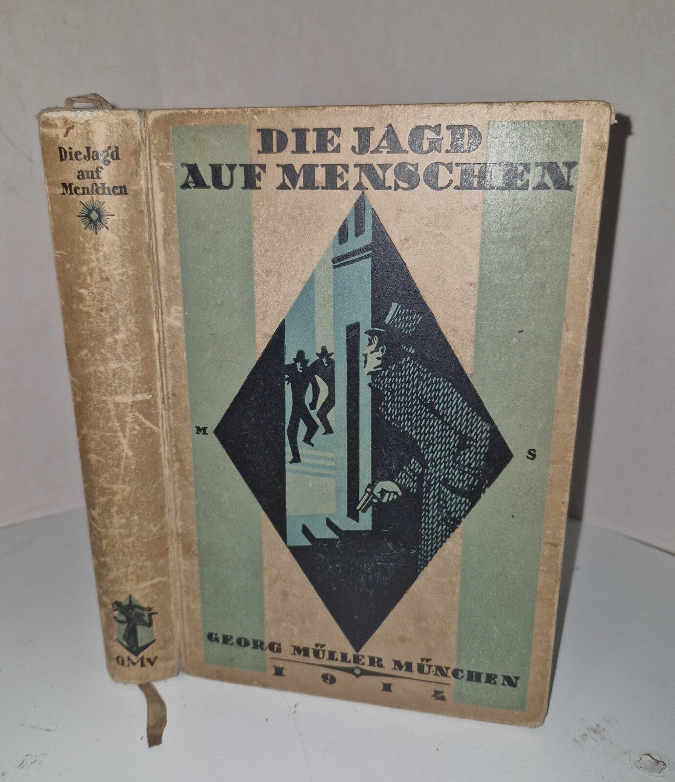 Die Jagd Auf Menschen By Georg Müller München. 1914. Vintage German Crime Noir. 1