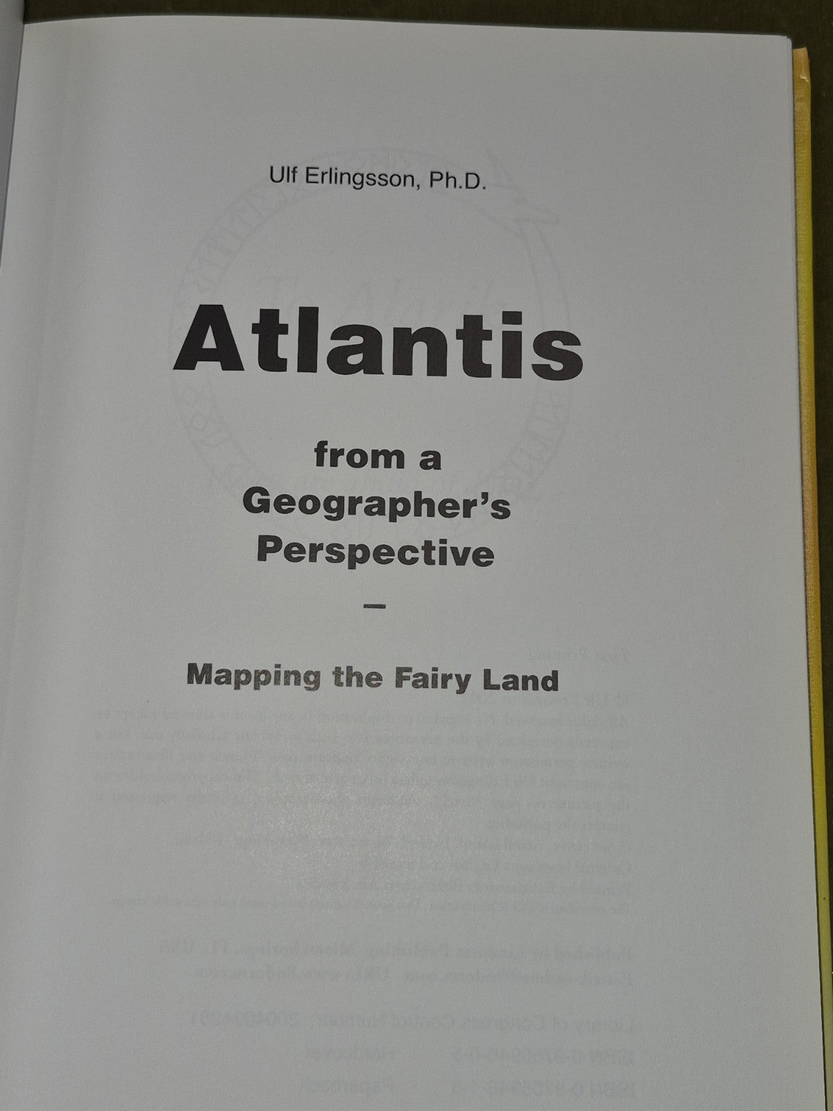 Ulf Erlingsson Atlantis from a Geographer's Perspective 20044