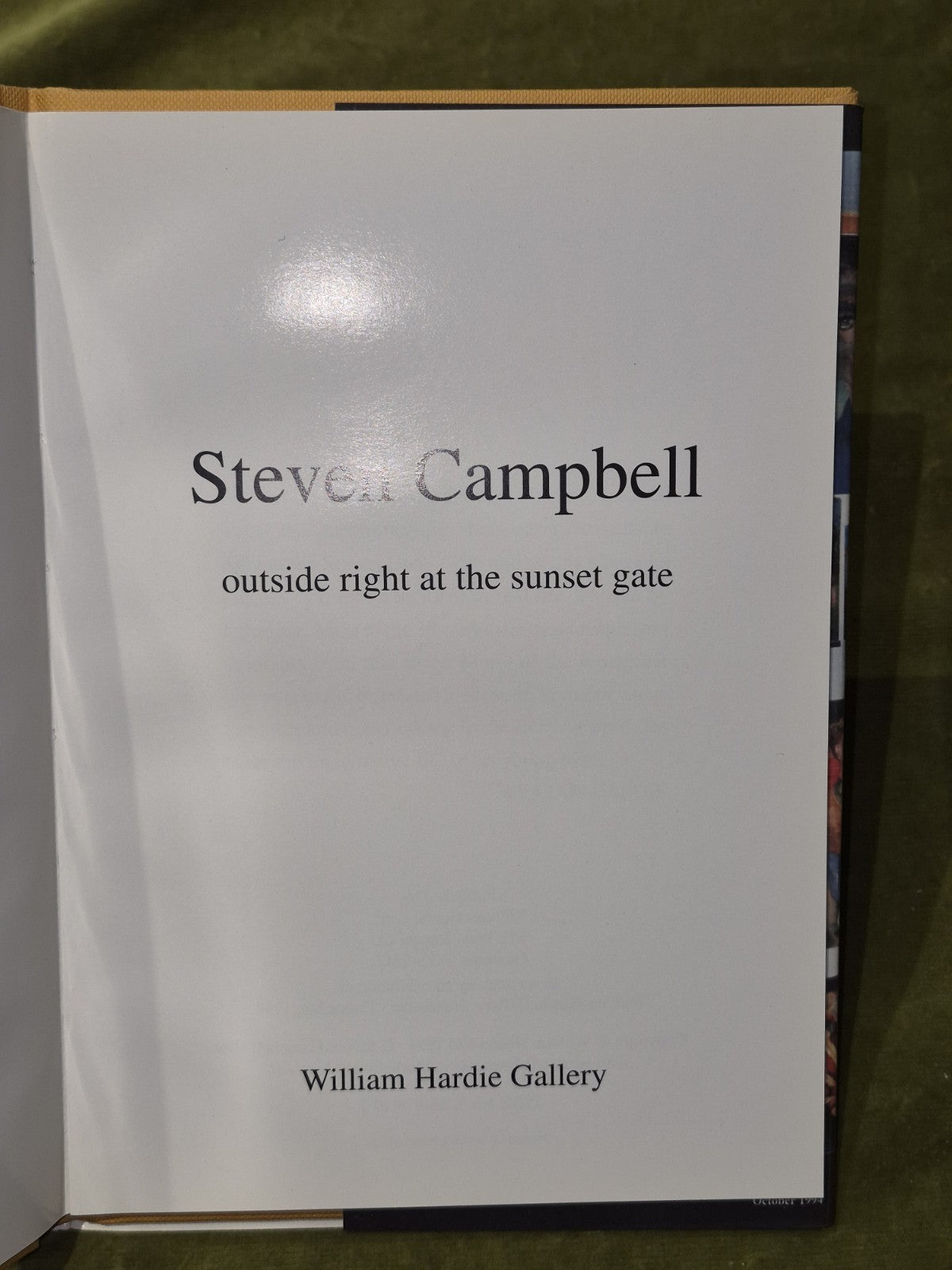 Steven Campbell, outside right at the sunset gate, 1994, Hardie Gallery4