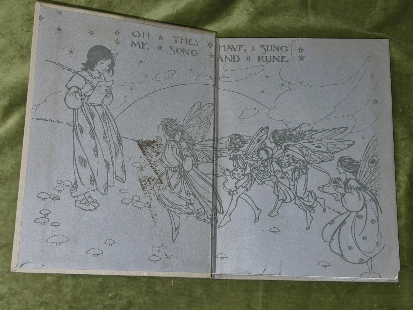 ELFIN SONG By Florence Harrison Undated Edn circa 1912 with 12 colour plates4