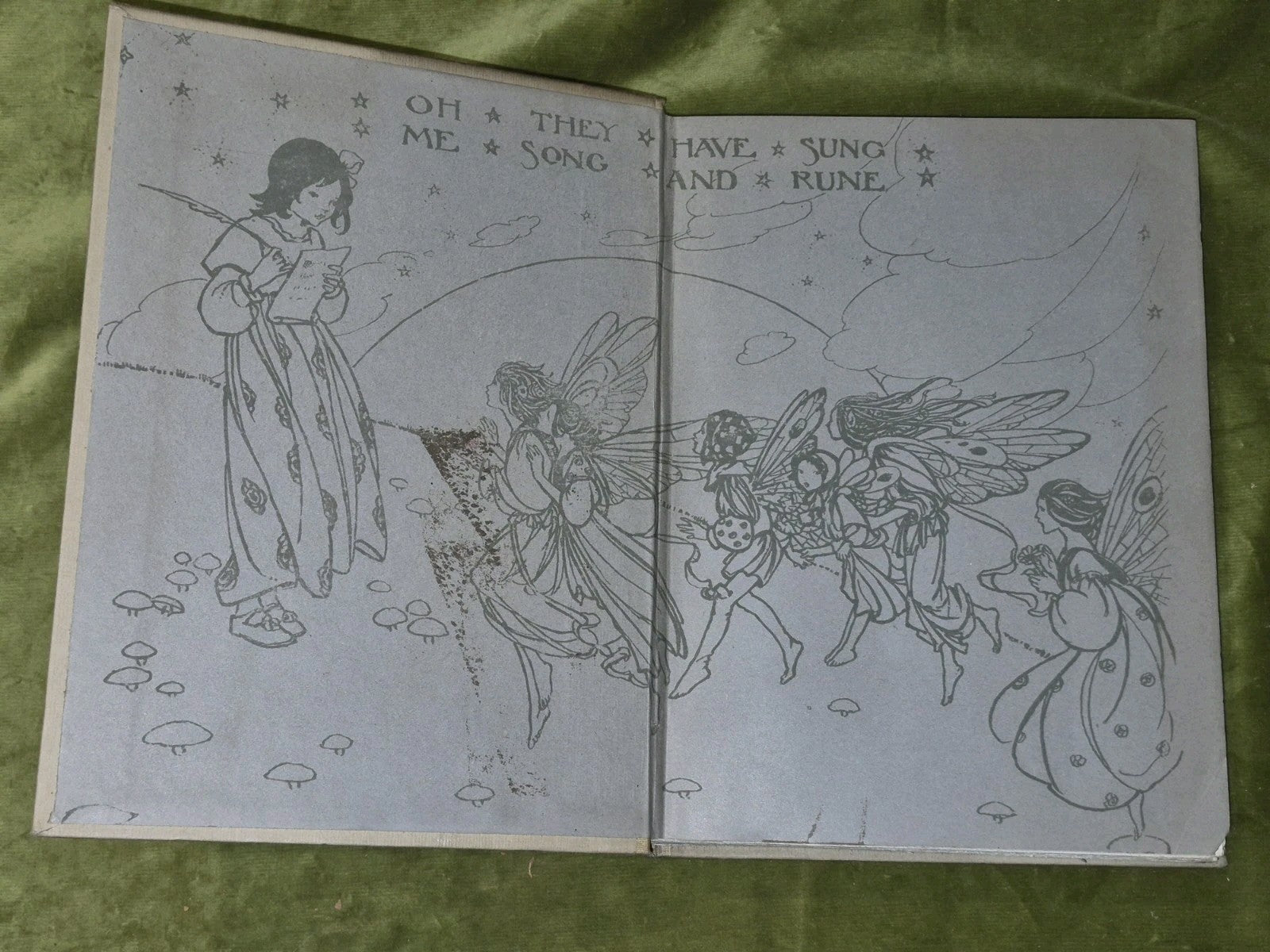 ELFIN SONG By Florence Harrison Undated Edn circa 1912 with 12 colour plates4