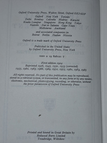 The Apocyphal New Testament Montague Rhodes James 1985 Oxford Clarendon 4
