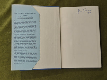 Travels of Ibn Battuta Ad 1325-1354 in 2 Volumes - H A R Gibb , Cambridge 19623