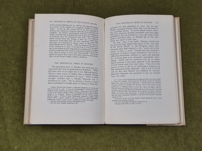 The Scottish Periodical Press 1750-1789 - Mary Elizabeth Craig 1931 1st HB DJ5