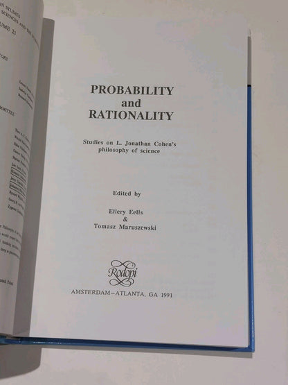 Probability & Rationality  Ellery Rells & Tomasz Maruszewski [Rodopi] 1991 Hb2