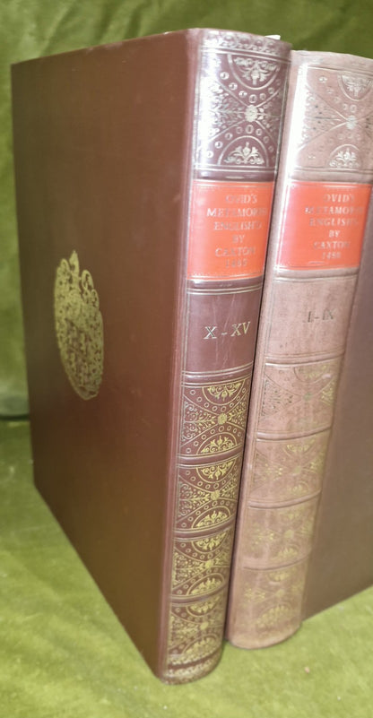 William Caxton The Metamorphoses Of Ovid Vol 1 &2 1968 Facsimile Edition- VGC13
